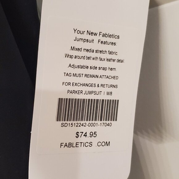 BNWT Fabletics Parker Jumpsuit- Sz Medium - Picture 4 of 11